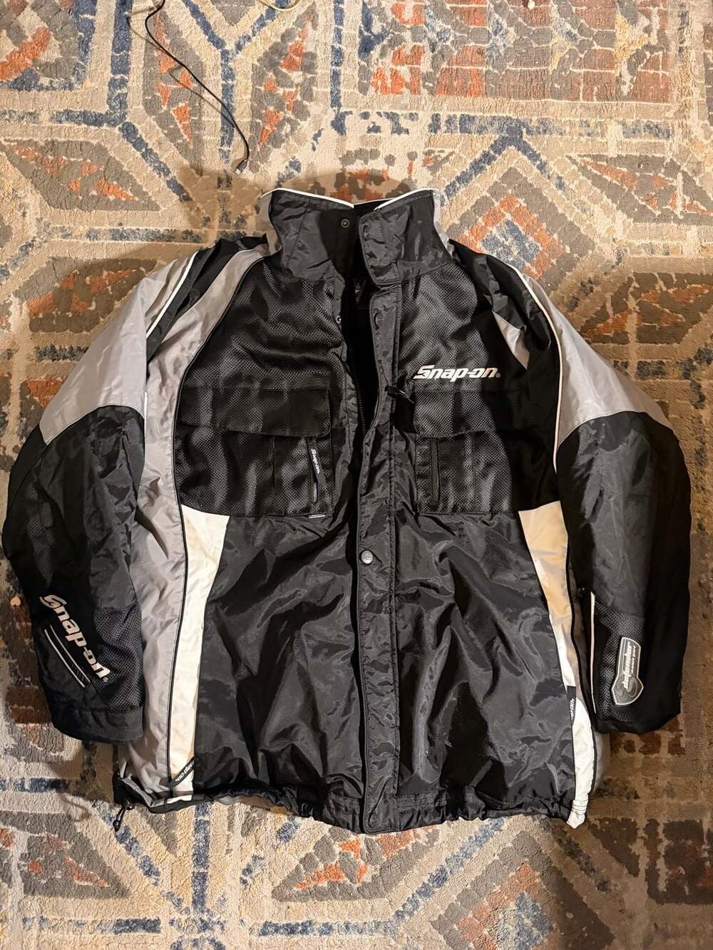 Choko Snap-on Jacket Size 2XL Black Gray Heavy Winter Coat